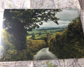 Seconden - Peter Tavy kerkweergave Dartmoor 12x 8 print