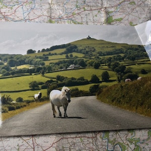 Second - White pony and Brentor print 12 x 8 inches