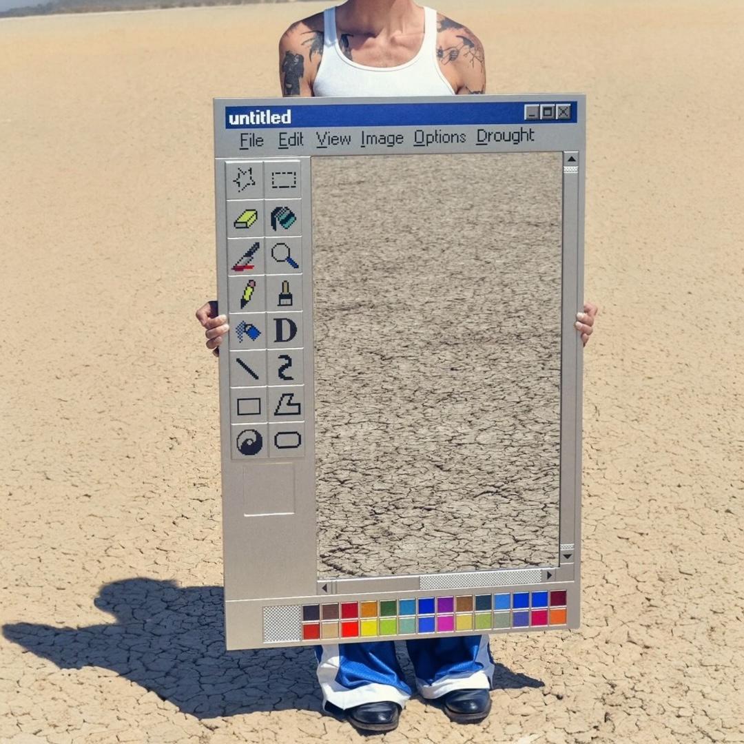 MS Paint Mirror – Retro Windows 95 Style Wall Mirror – Y2K Aesthetic Fit Check Mirror – Funny Geeky Room Decor – Handmade Art Mirror