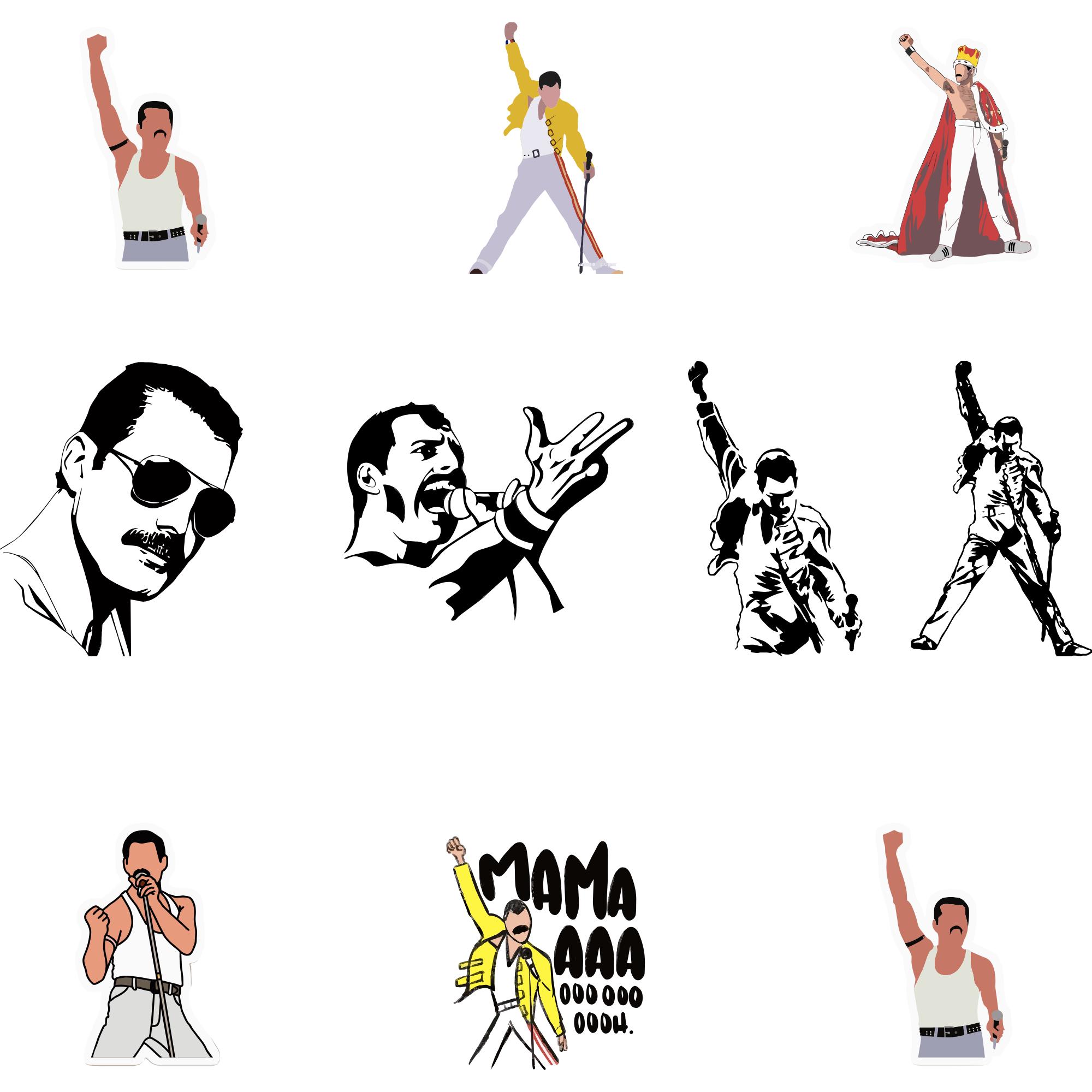 Freddie mercury silhouette - Etsy 日本