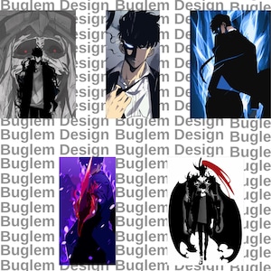 Solo Leveling Anime PNG SVG, Print on Demand | DTF, Sublimation, T-Shirt Design, Ginyu tshirt design, sung jin-woo design template