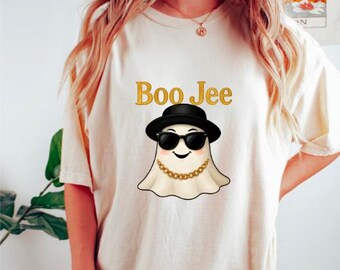 Boo Jee Ghost PNG | Boujee Halloween Digital Download | Leopard Bow Ghost PNG | Glam Ghost Sublimation Clipart | Cute Boojee Shirt Design
