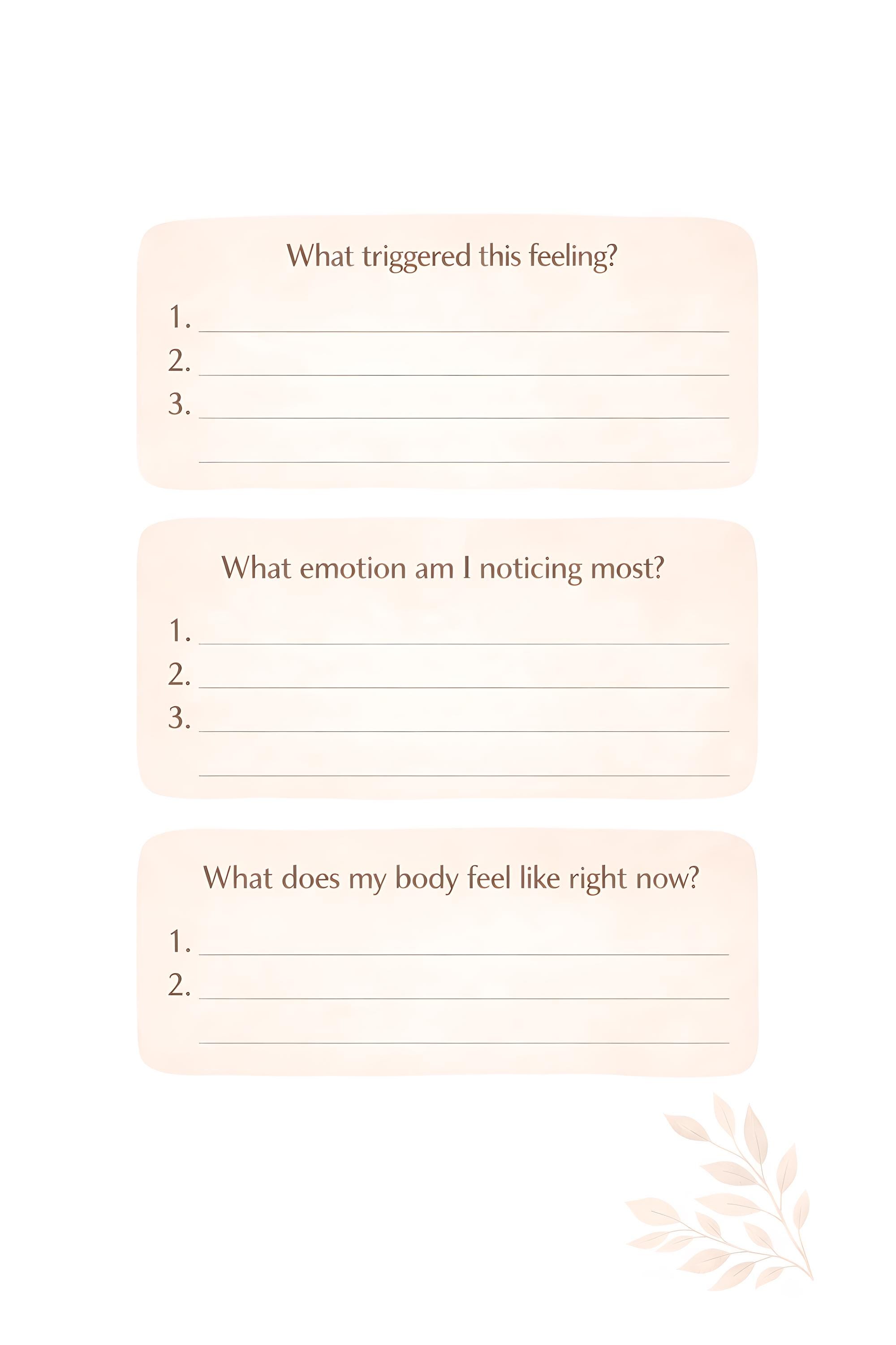54321 Grounding Exercise Printable | Anxiety Relief Worksheet | 5-4-3-2 ...