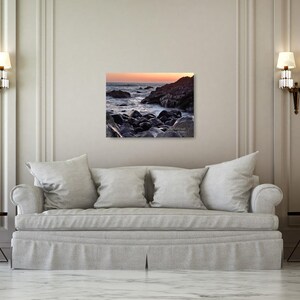 Cornwall Coast Canvas Print: Downas Cove Seascape Photography