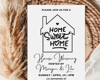 Editable Housewarming Invitation Template (Digital Download)