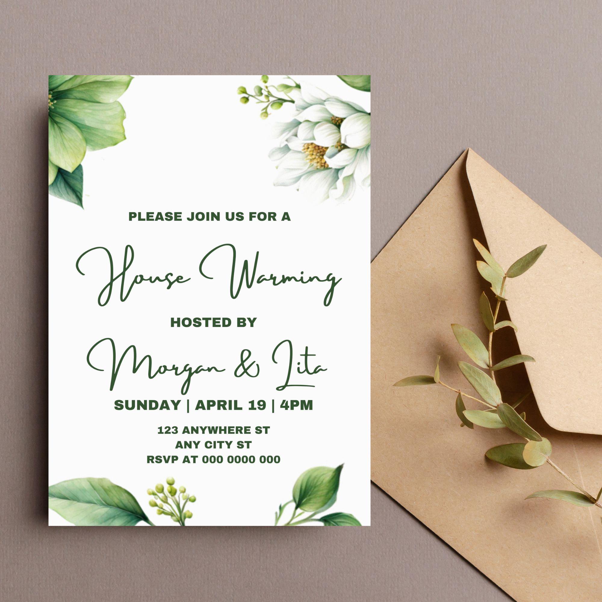 Editable Housewarming Invitation Template (digital Download) - Etsy