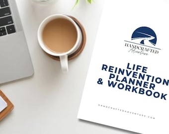 Life Reinvention Planner & Workbook: Goal Setting, Self-Discovery (Printable PDF Journal)