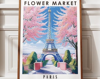 パリの壁アート、エッフェル塔のプリント、ピンクのロマンチックな装飾