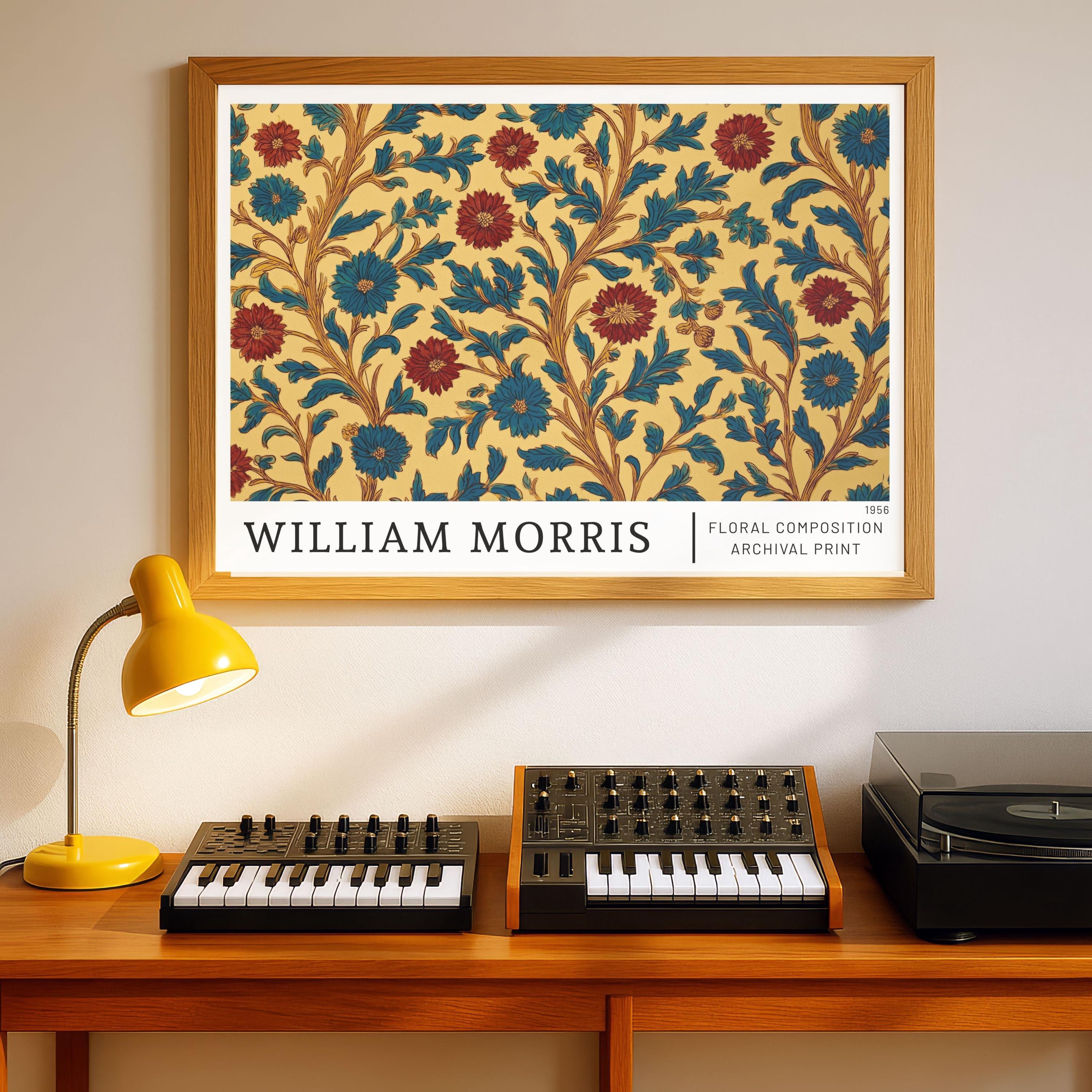 William Morris Floral Poster Print, Vintage Wallpaper Style Wall Art ...