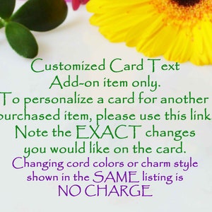Add a bag , gift wrap, shipping or additional bracelet to your order or customize card or purchase shipping to forward an item