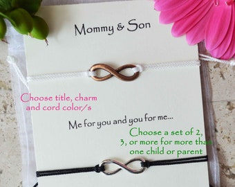 Mother's day gift from son, mom birthday gift from son, Mom gift from daughter, Mother and son matching, mother daughter matching bracelets