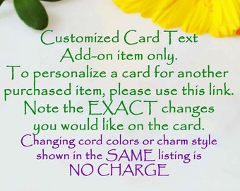 Add a bag , gift wrap, shipping or additional bracelet to your order or customize card or purchase shipping to forward an item