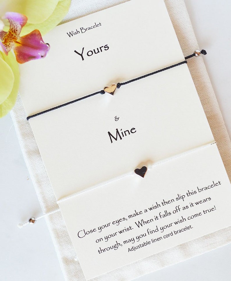 Couples String Bracelets Couple's Wish Bracelet Couples Etsy