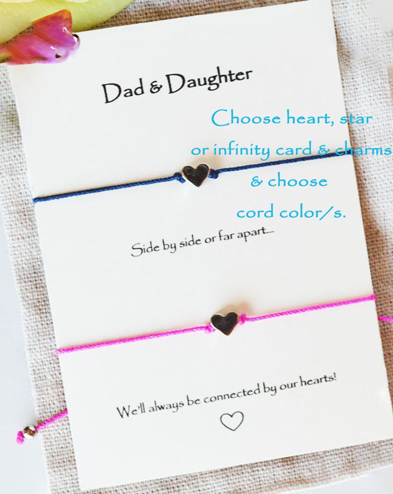 Father daughter matching bracelets daddy daughter bond Etsy