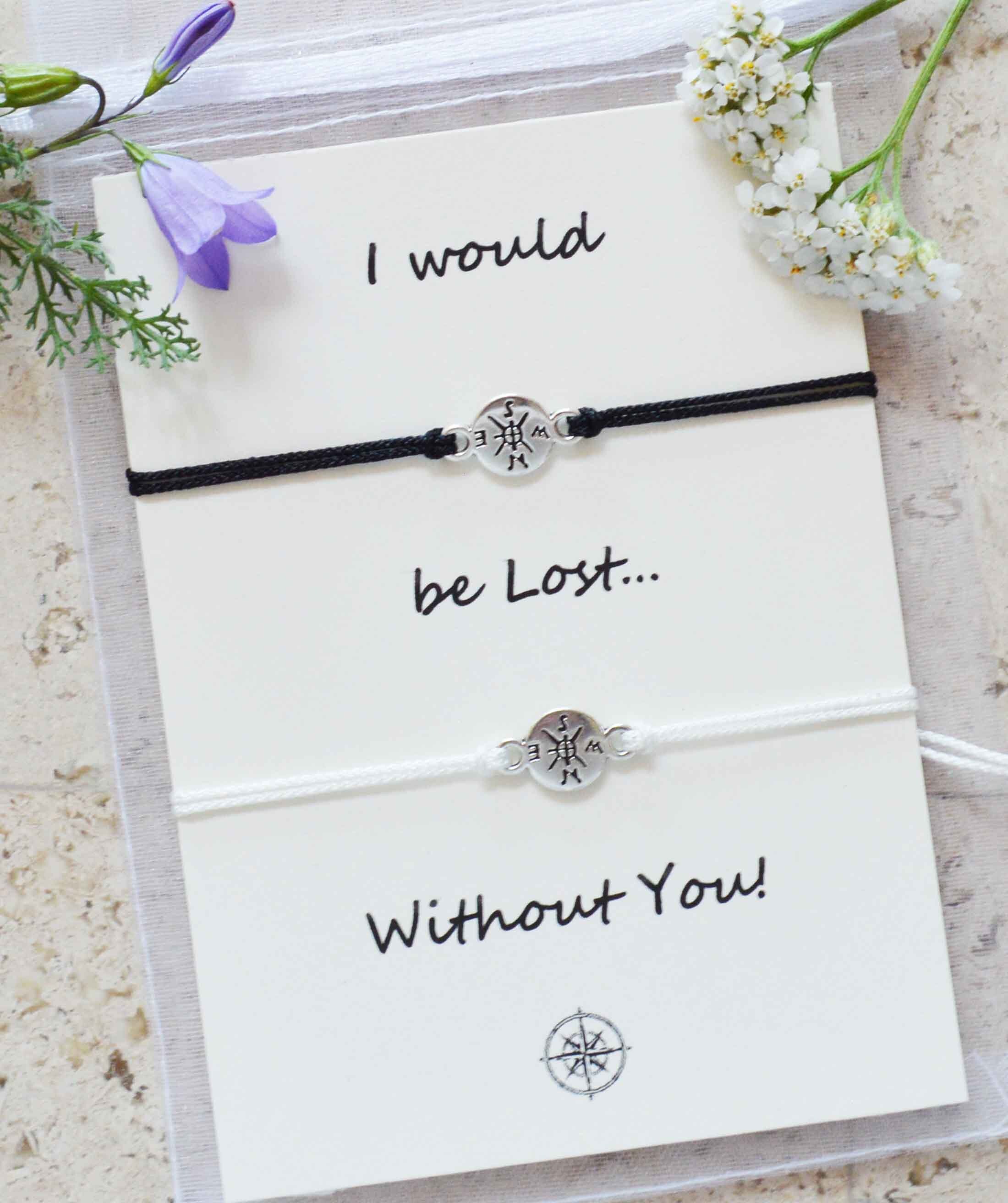 Long distance bracelet long distance relationship miss you Etsy