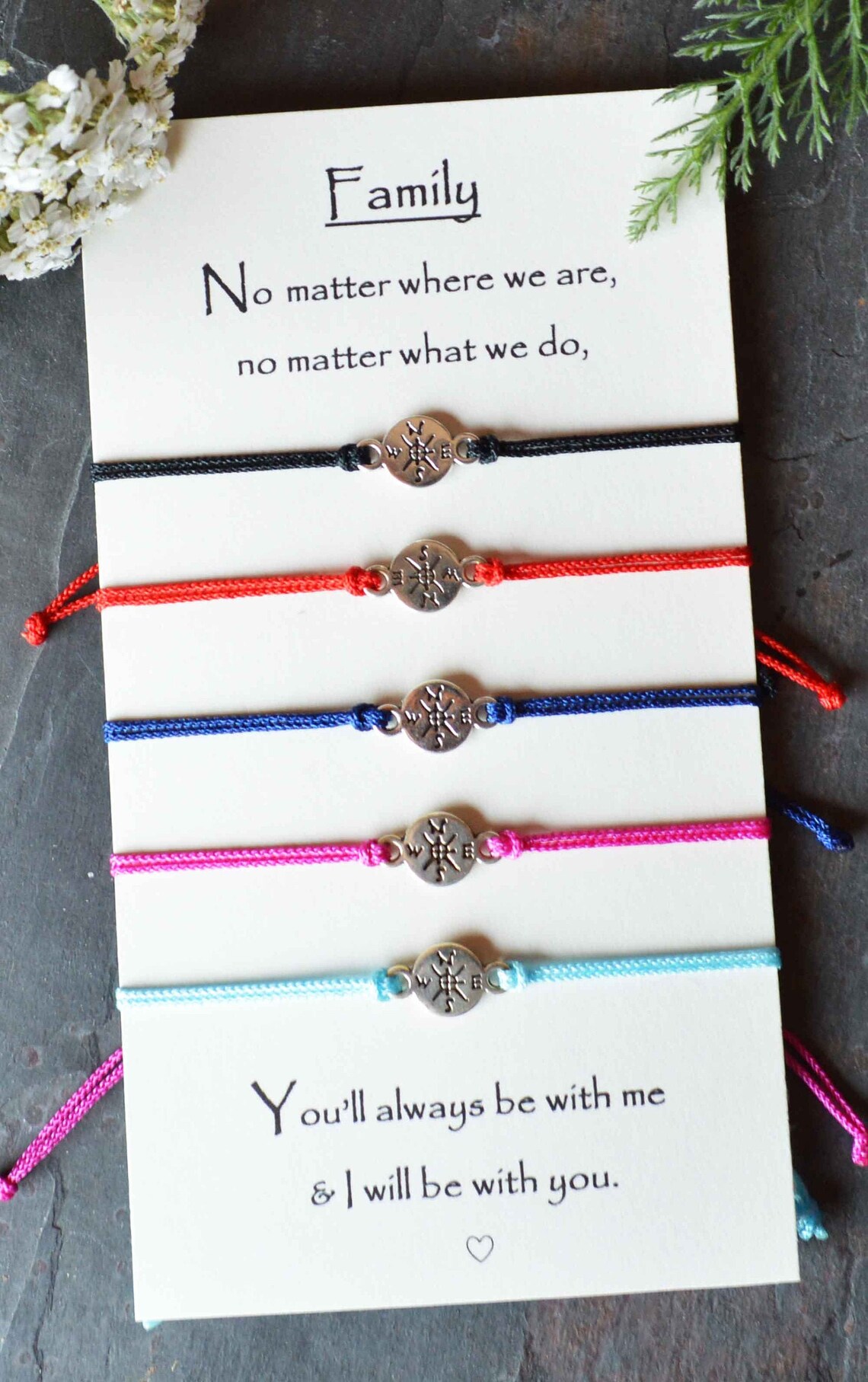 Family Matching Cord Bracelets Matching String Bracelets for Etsy