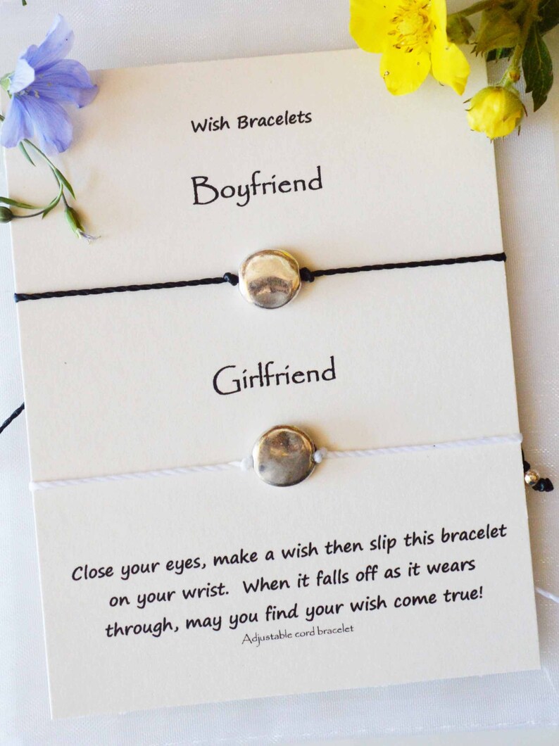 Couples string bracelets Boyfriend girlfriend bracelets Etsy