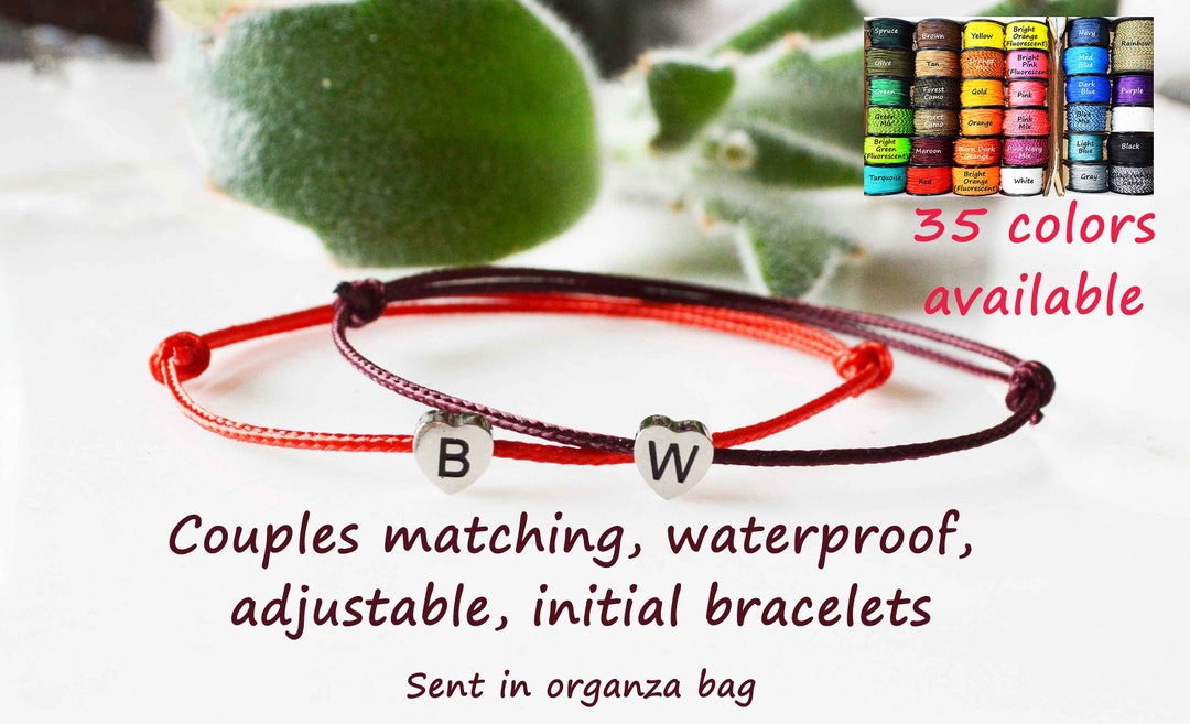 Couple Bracelets Matching Couple Bracelets Waterproof Etsy