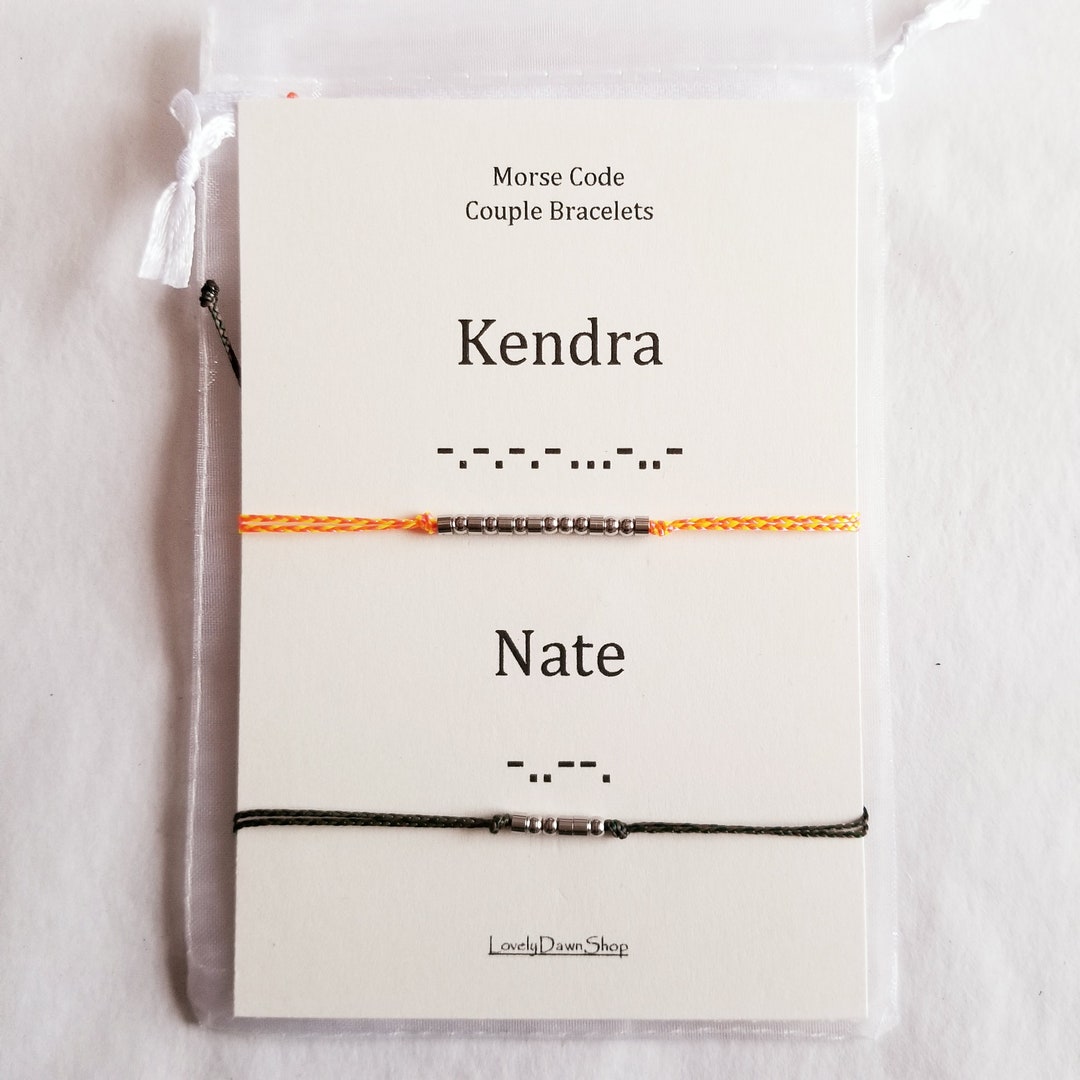 Couple bracelets morse online code