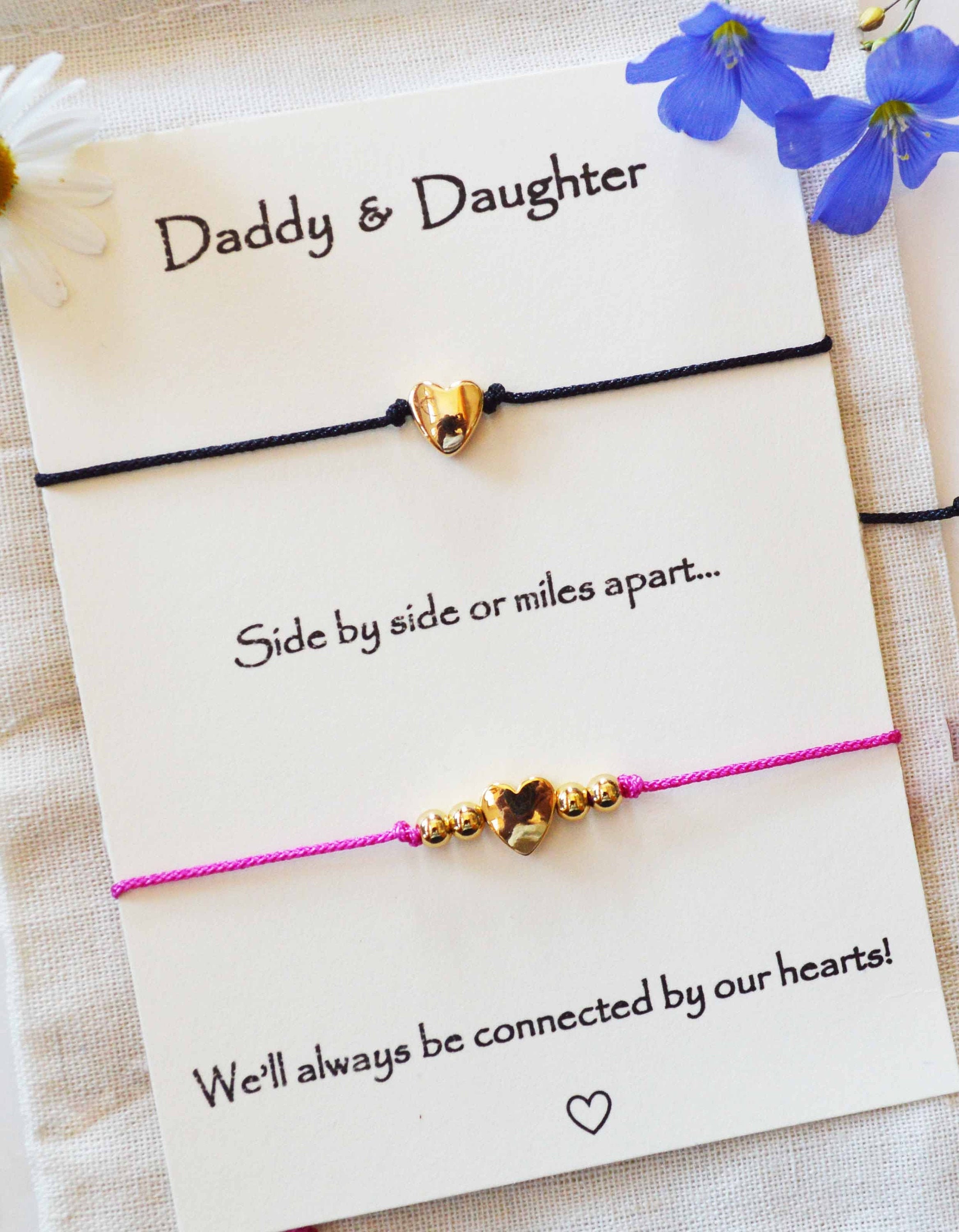 Father Daughter Bracelets Father Daughter Matching Etsy India