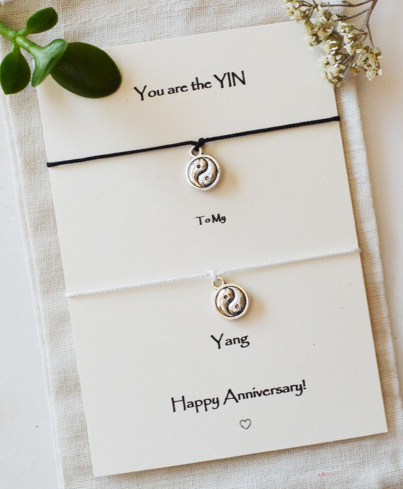 Yin Yang String Bracelets Couple Bracelets Yin Yang Matching Etsy