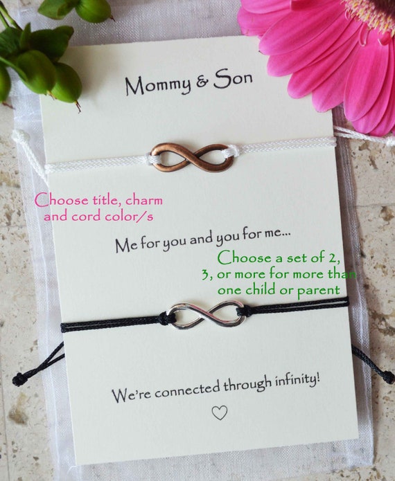 Mom and son matching bracelets deals
