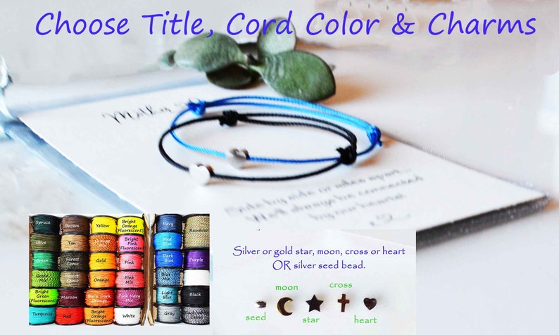 Godmother & Goddaughter Bracelet Set Waterproof | Family Connection Bracelets | Mother Child Paracord | Family Bond String Friendship Gift image 6