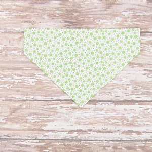 Apple Green Polka Dot Pet Bandana, 4 Sizes Available, Pet Bib, Dog or Cat Bandana, Over-The-Collar Bandana, Bandana Scarf, Pet Bib image 10