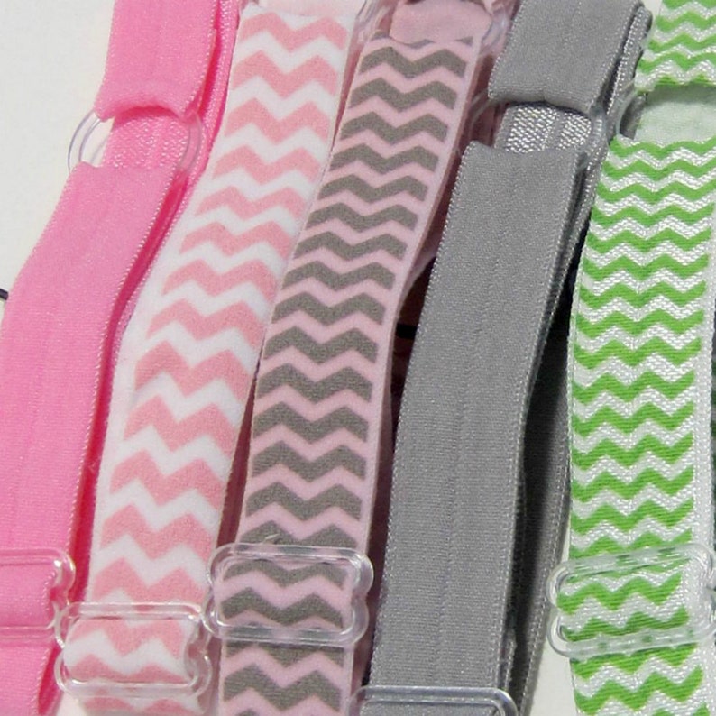Set of 5 Adjustable Elastic Headbands, Baby Headband, Toddler Headband