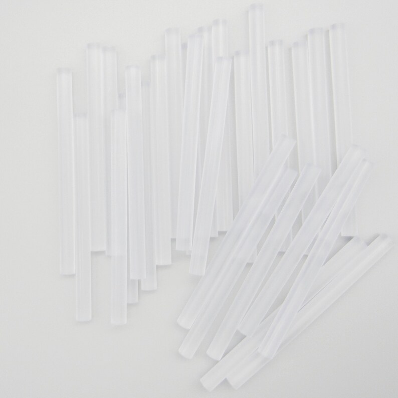 100 Mini Glue Sticks Hi And Low Temp, Clear Glue Sticks, All Temperature Glue Sticks, Crafting Hot Glue Sticks image 4