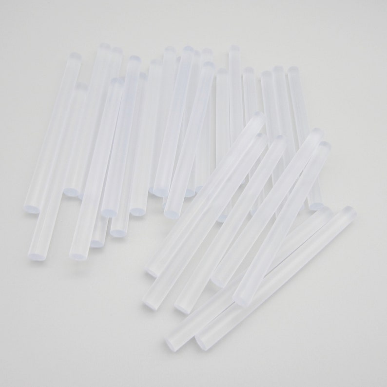 100 Mini Glue Sticks Hi And Low Temp, Clear Glue Sticks, All Temperature Glue Sticks, Crafting Hot Glue Sticks image 3