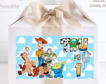 Aangepaste cowboy-verjaardagsdozen: gepersonaliseerde pdf (digitale download)