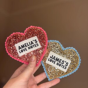 Love Notes Heart – Handmade Felt Keepsake with Personalised Notes