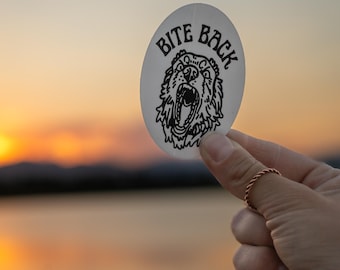 Pegatina "Bite Back Aussie" de 3' x 2'