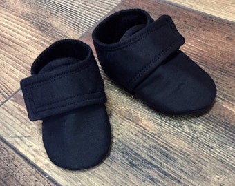 Black baby shoes | Etsy