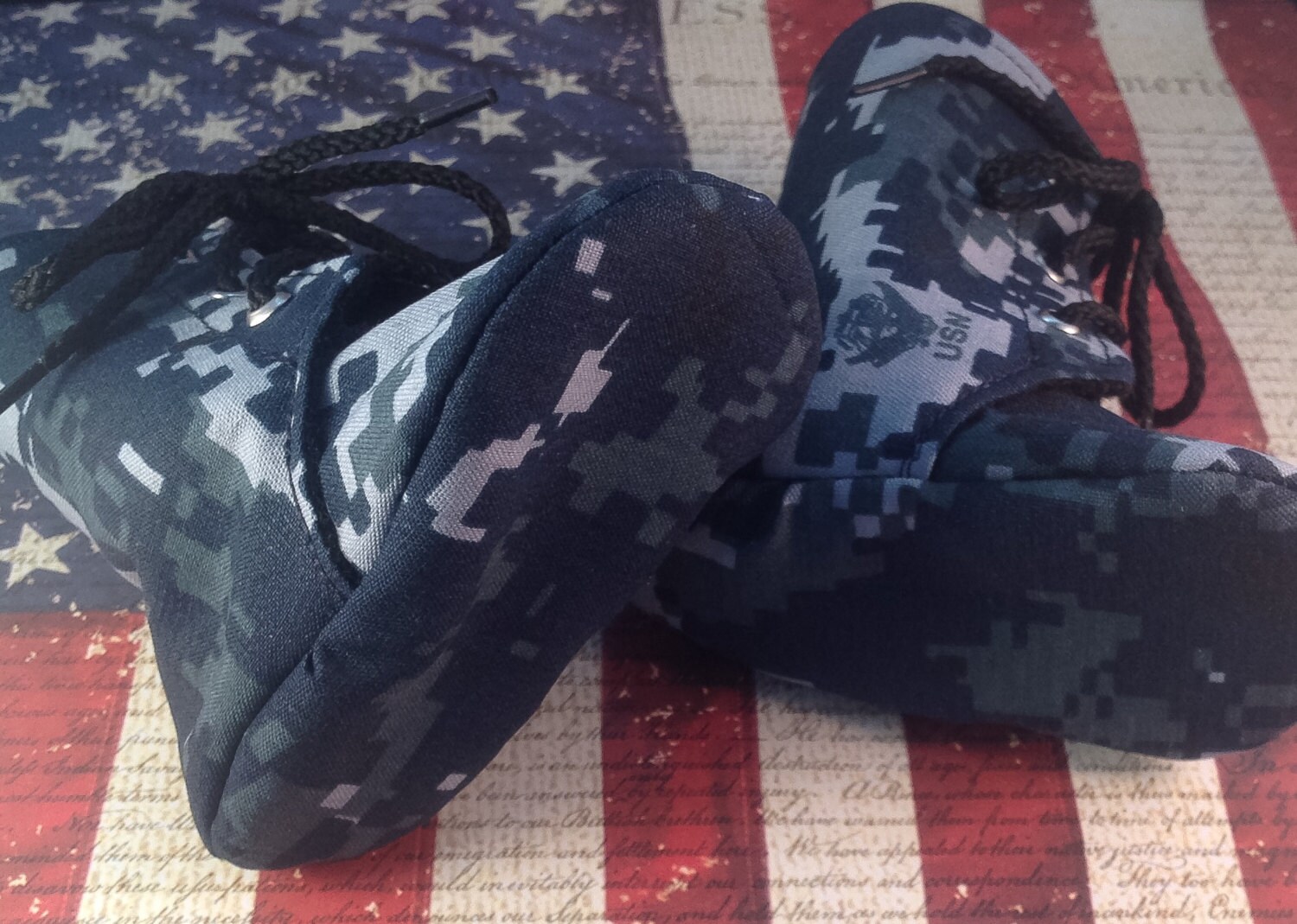 navy baby boots