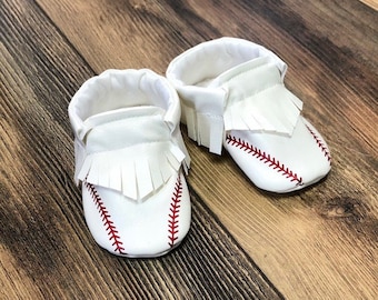 Baseball moccasins clearance