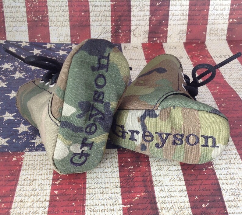 Army Air Force OCP Baby Combat Boots Military Camo Etsy