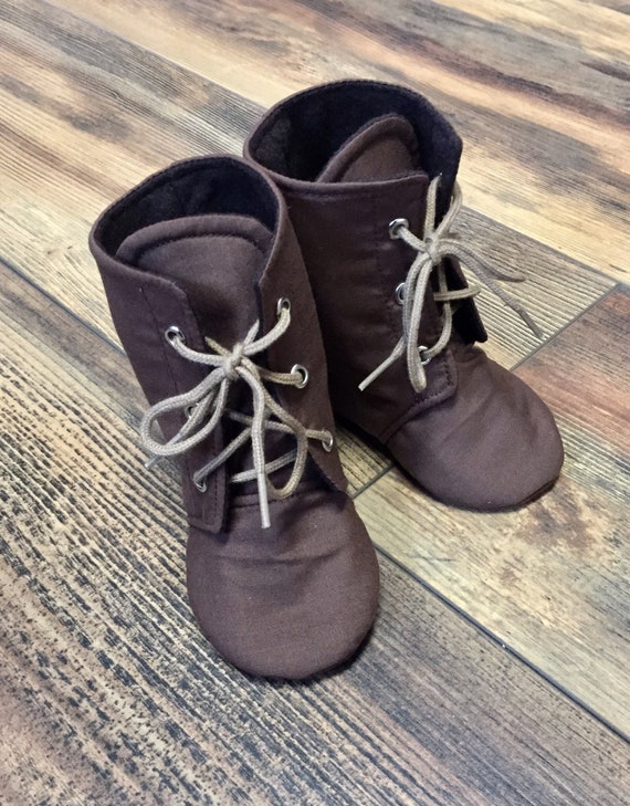Stivali per bambini marroni Stivali baby aviator Stivali
