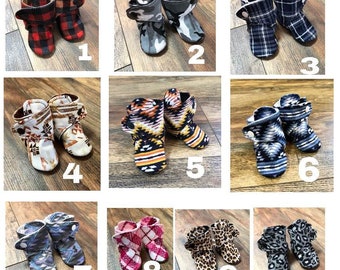 Snap baby boots | Aztec Southwest print