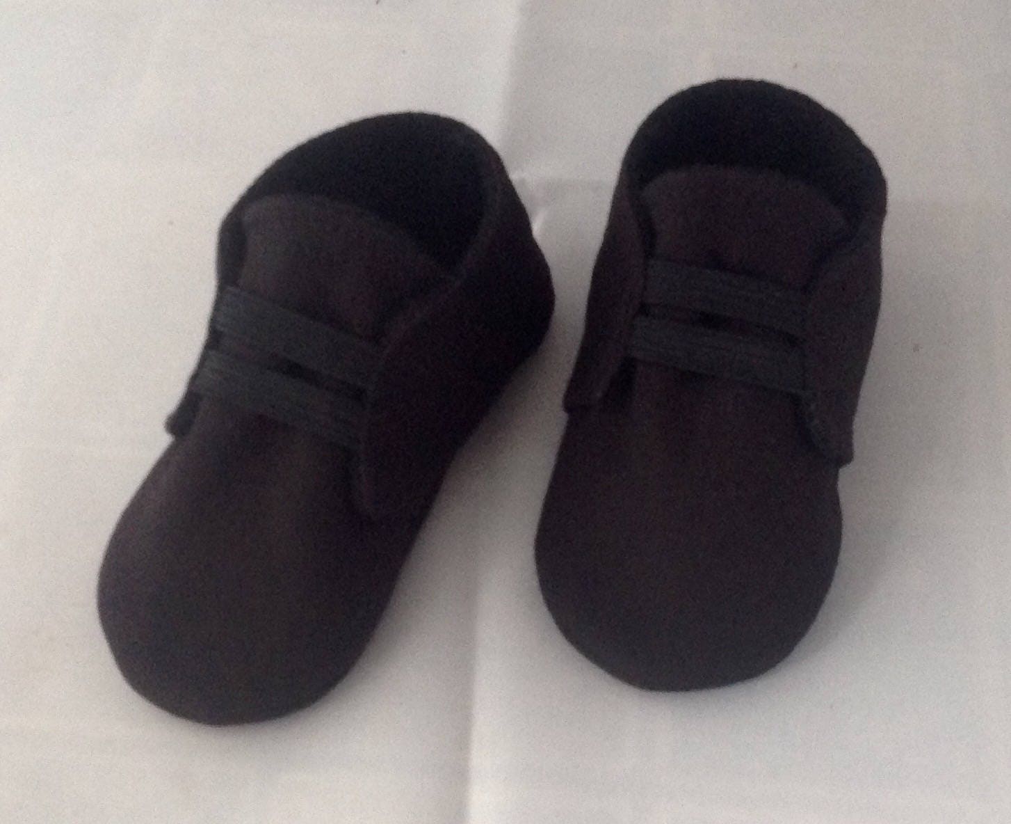 Black Baby Shoes with Elastic Newborn size up to 18 Months Etsy
