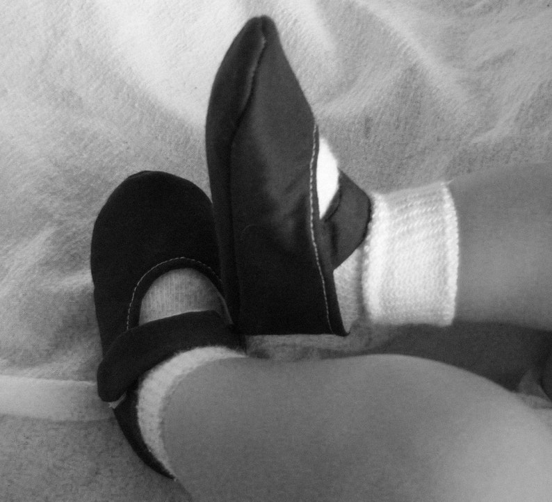 Black Baby Girl Shoes With Strap Newborn Size up to 24 Etsy