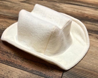 Ivory Baby Felt Cowboy Hat | Newborn | Infant | Toddler Sizes Available