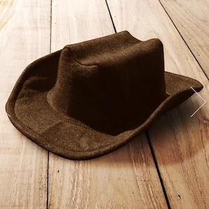 Baby Felt Cowboy Hat | Newborn | Infant | Toddler Sizes Available | PICK YOUR COLOR image 3