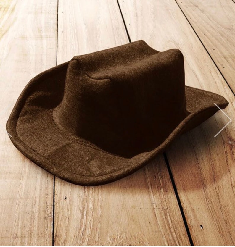 Baby Felt Cowboy Hat | Newborn | Infant | Toddler Sizes Available | PICK YOUR COLOR image 3