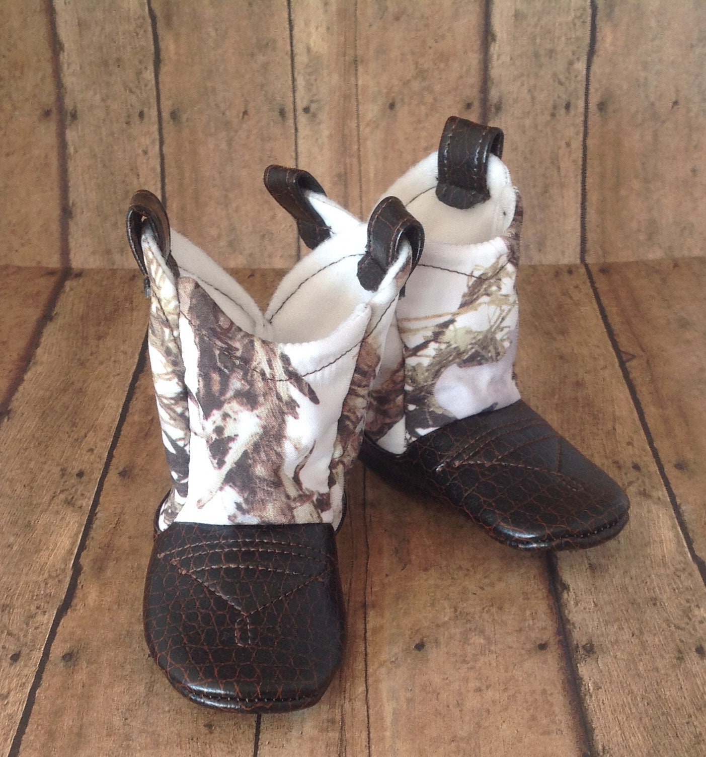white camo cowgirl boots