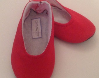 Red Baby Girl Slipper Shoes | 6-9 Month size |  FREE shipping in the US