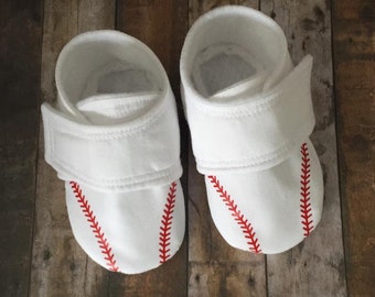 Baseball baby shoes | 0-3 Month size | Ready to Ship