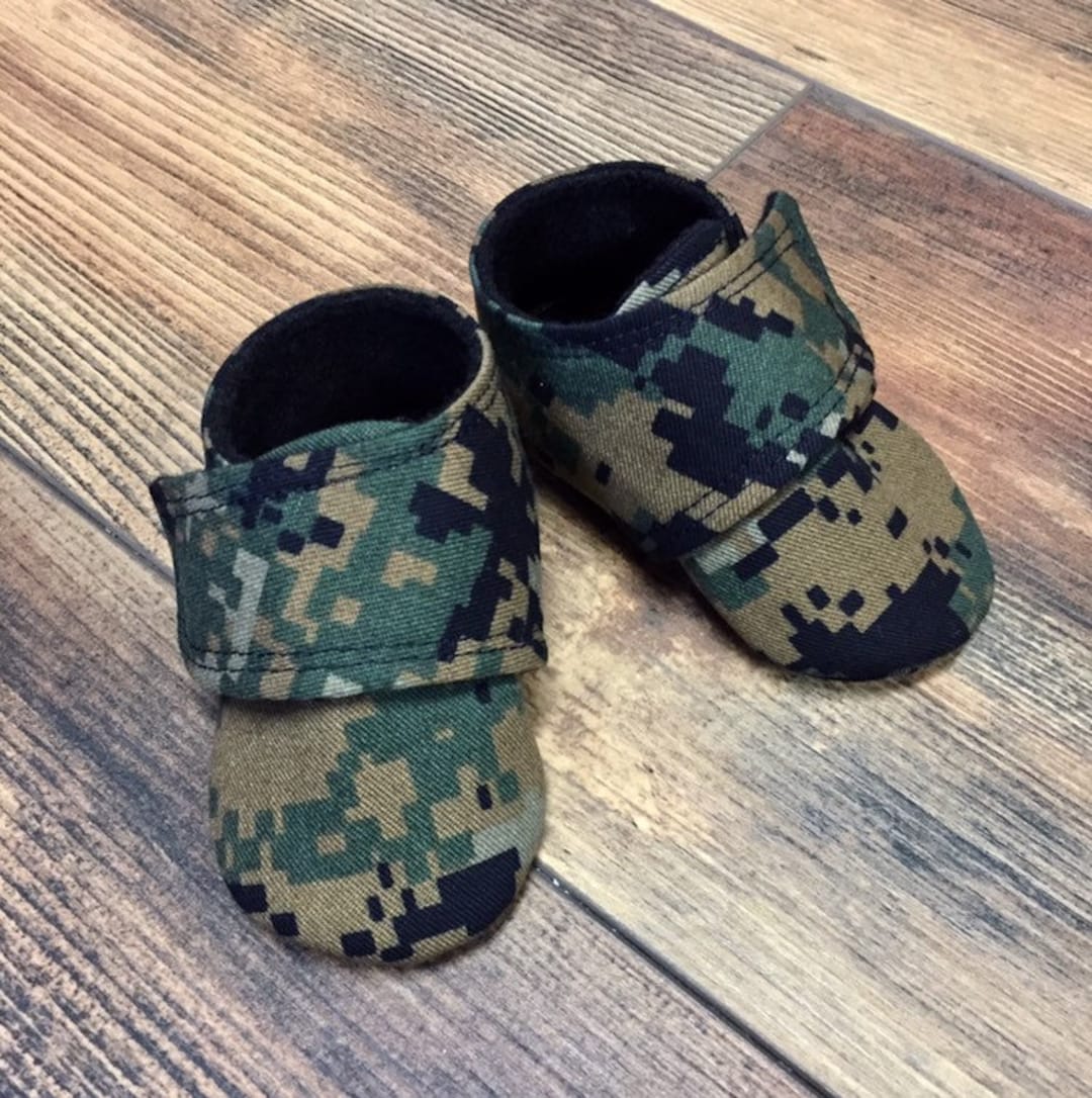 US Marine Corps Baby Shoes With Straps Military Baby Shoes - Etsy