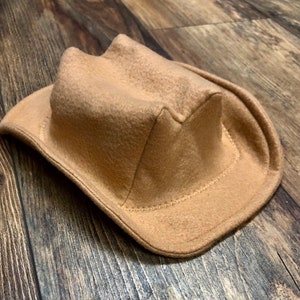 Tan Baby Cowboy Hat in Felt | Newborn | Infant | Toddler Sizes Available